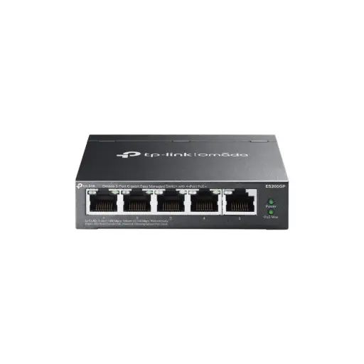 [ES205GP] Omada 5-Port Gigabit Easy Managed Switch with 4-Port PoE+ ES205GP